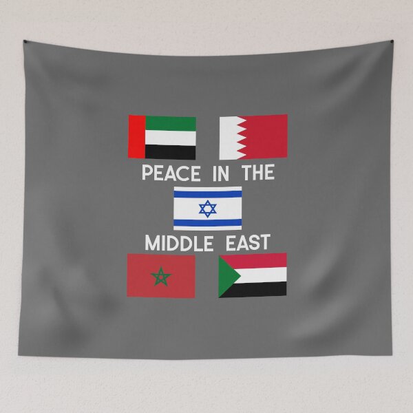 Item preview, Peace in the Middle East Abraham Accords Israel-UAE-Bahrain-Morocco-Sudan Peace Agreements designed and sold by HebrewHipster.
