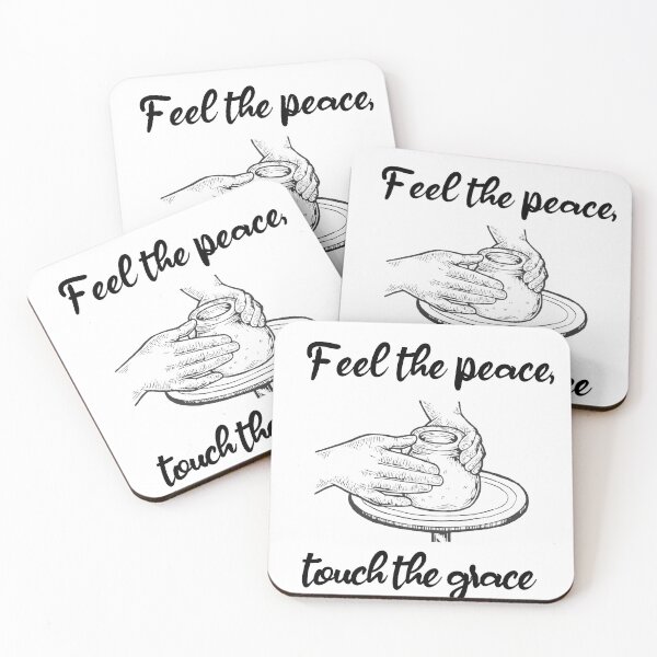 Item preview, Feel the peace, touch the grace. cute saying, making clay gifts. designed and sold by DANT-shirts.