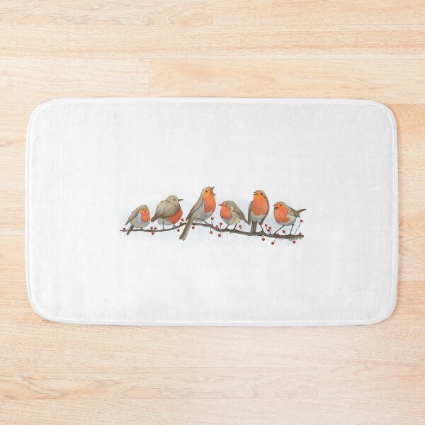 Item preview, Birds gathering on a berry branche designed and sold by Zela.
