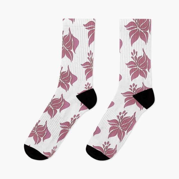 Item preview, Simple Pink Rosemaling Pattern designed and sold by Zareen Sayyed.