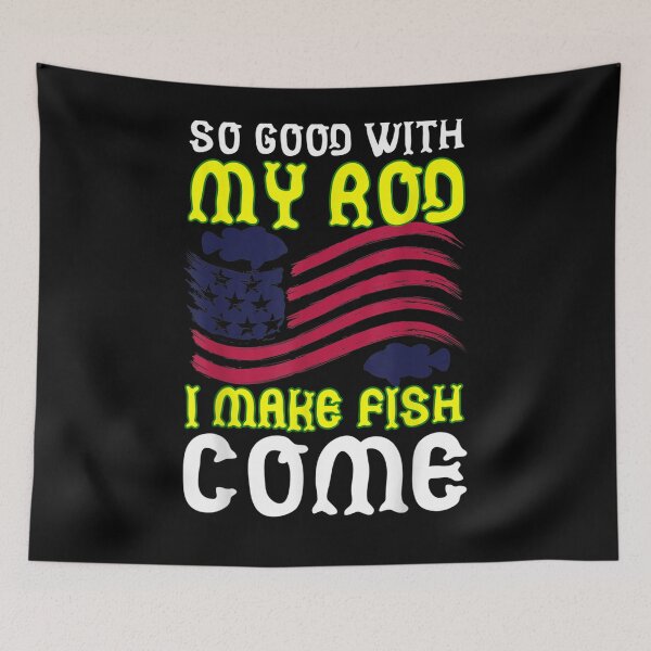 Item preview, Fathers Day Fishing Flag My Rod Gift  designed and sold by mchargue12.