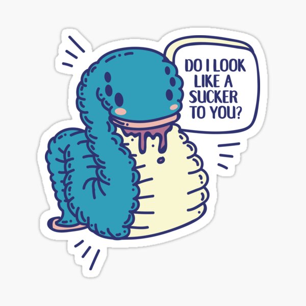 Leech design Sticker