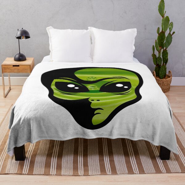 Artikelvorschau, Grüner Wassertropfen Alien Kopf entworfen und verkauft von BuzzySpaceBee.