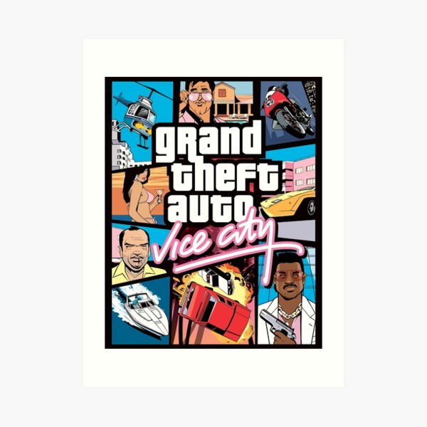 gta vice city original poster Art Print
