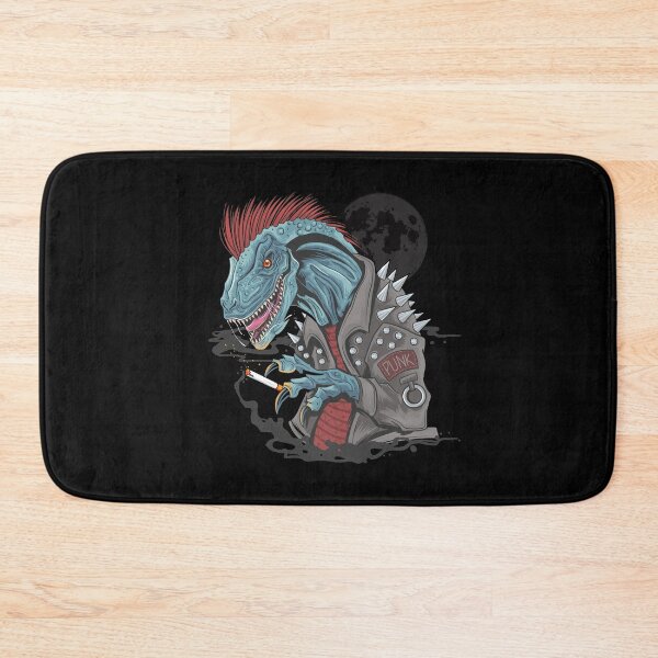 Item preview, Dinosaur Punk Raptor t-rex element vector designed and sold by teemix.