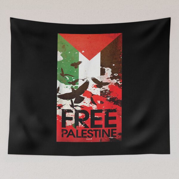 Item preview, Free Gaza Palestine Flag Arabic Gift  designed and sold by mchargue12.
