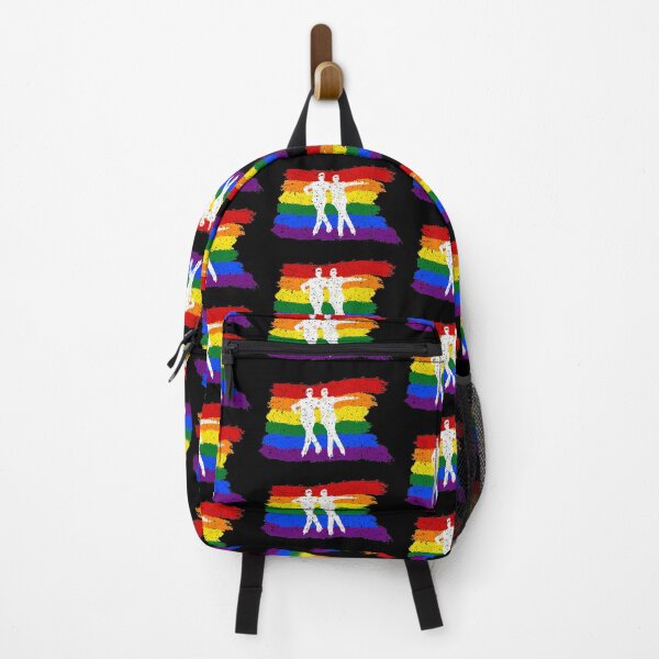 Item preview, Pride Rainbow Skating Couple Silhouette designed and sold by KoolDsignsDANCE.