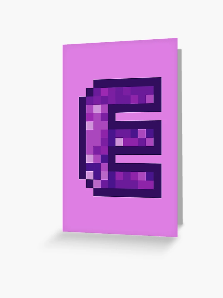 Letter Art Purple Retro Pixel Pattern - M Poster for Sale by dylanxh