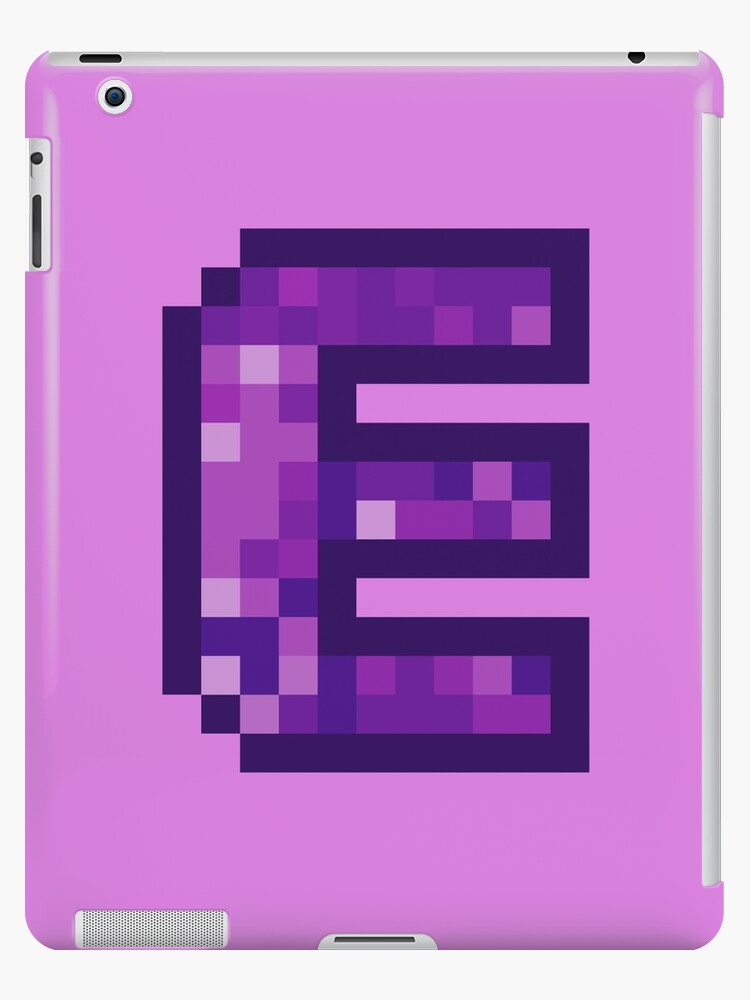 Letter Art Purple Retro Pixel Pattern - M Poster for Sale by dylanxh