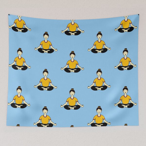 Item preview, Yoga girl designed and sold by vedashreecrafts.