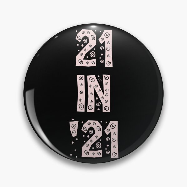Item preview, 21 IN 21 in Groovy Pink | TURNING 21 IN 2021 | 21ST birthday | 21st birthday gift | Cute 21st birthday gift designed and sold by Violet Treasures.