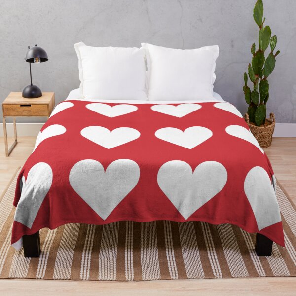 Item preview, Large WHITE & RED LOVE HEARTS designed and sold by RachelMacht.