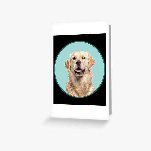 Cute Golden Retriever Dog Funny Golden Retriever Lovers Greeting Card