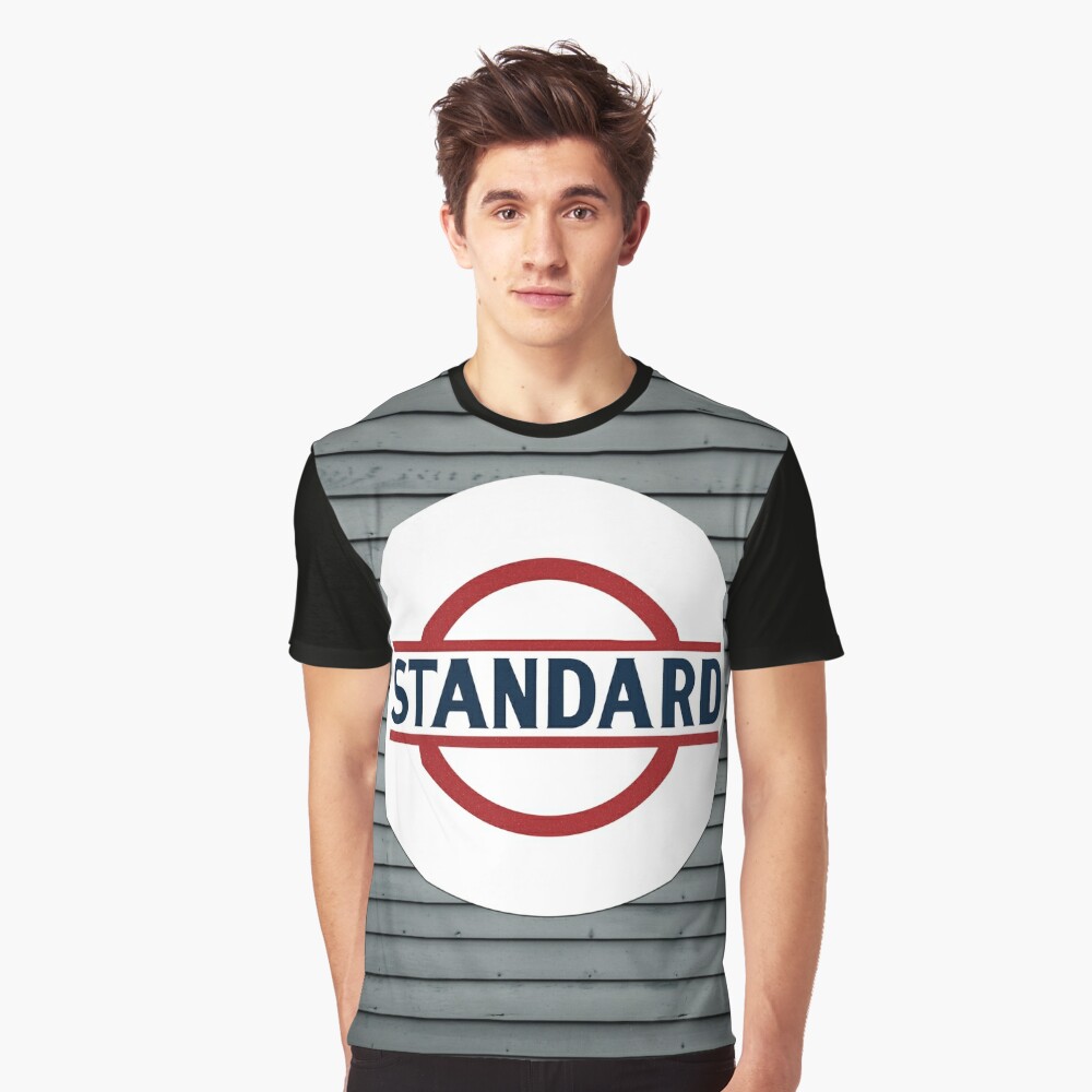 Standard Vintage Sign Ringer T-Shirt by Enzwell Designs - Pixels