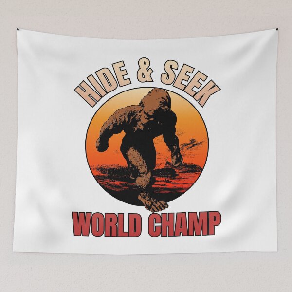 Item preview, Hide and Seek world champ, bigfoot, sasquatch, world champion designed and sold by Lekrock.