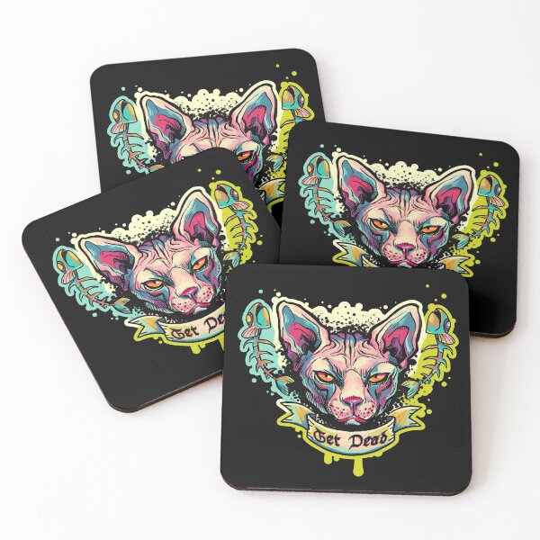 Item preview, Creepy Bald Sphynx Cat Tattoo designed and sold by supermara.
