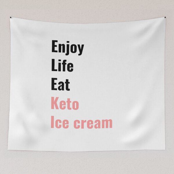 Artikelvorschau, Genieße das Leben, iss Keto-Eiscreme | Rosa entworfen und verkauft von NoirOwned.