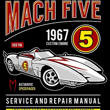 Artwork thumbnail, Mach Five Speed Racer by Little Oni
