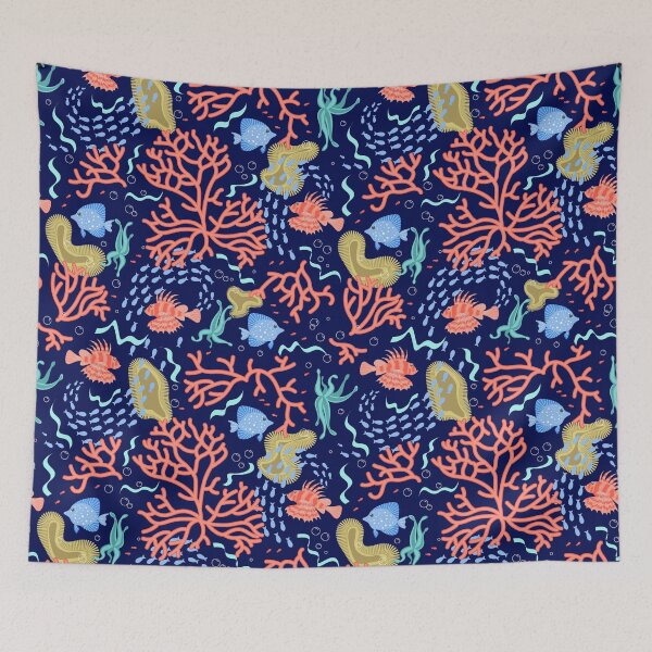 Item preview, Seamless pattern with underwater life designed and sold by Tatishka.