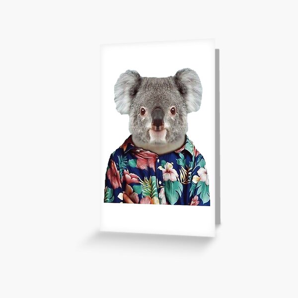 Item preview, Cute Koala in a Hawaiian Shirt  designed and sold by nekhebit.