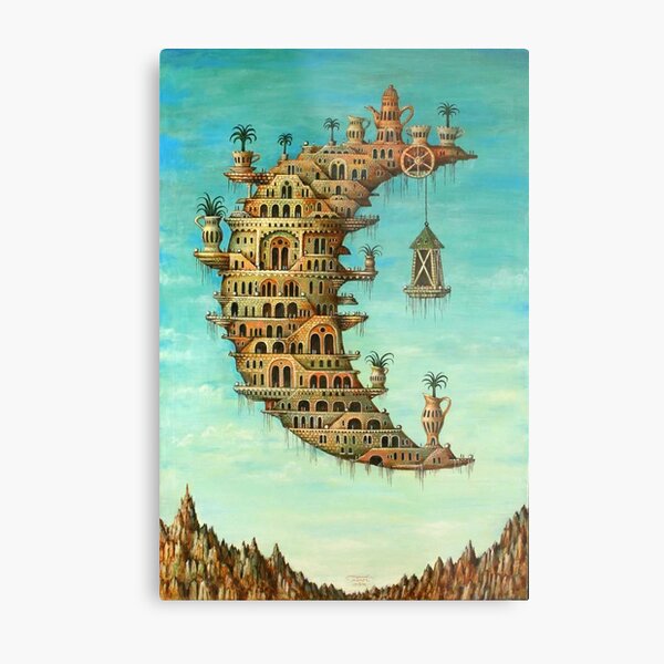 Imajiner City Metal Print
