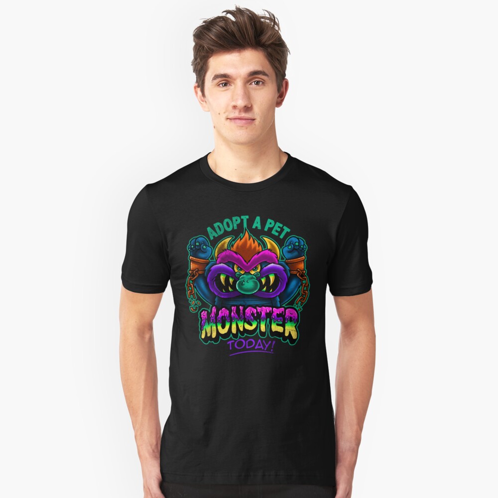 Adopt a Pet Monster Slim Fit T-Shirt