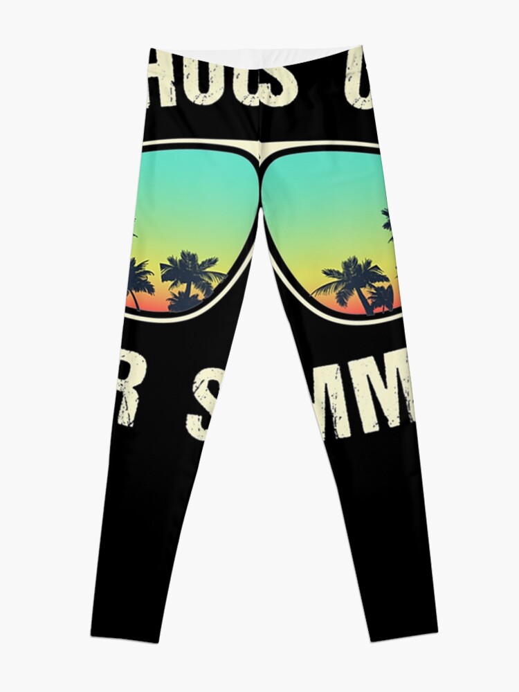 Disover Schools Out For Summer Sunglasses Beach Sunset Vacation Gift  Leggings