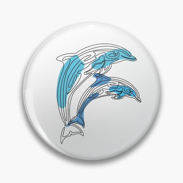 Item preview, Dolphin Line Art designed and sold by Soumita.