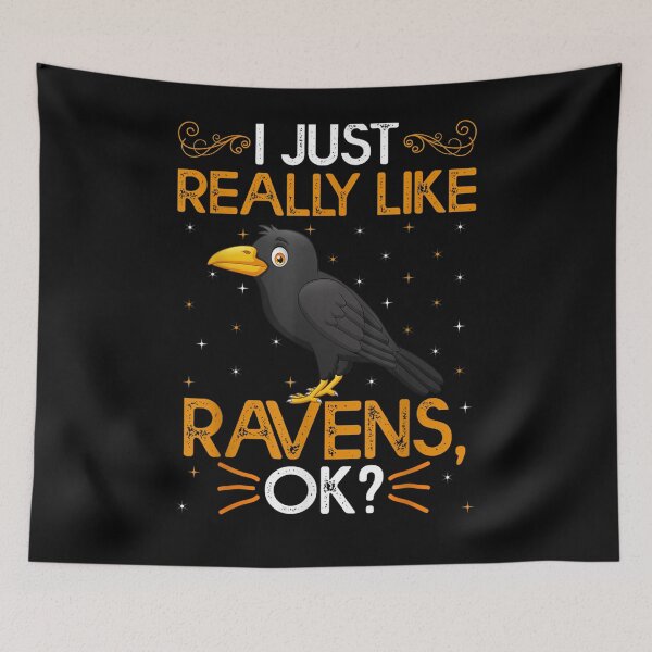 Item preview, Funny Raven Bird I Just Really Like Ravens Ok Gift  designed and sold by mchargue12.
