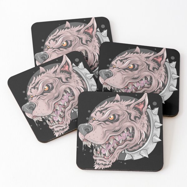 Item preview, Dog Beast Face wild punk artwork detail vector designed and sold by teemix.
