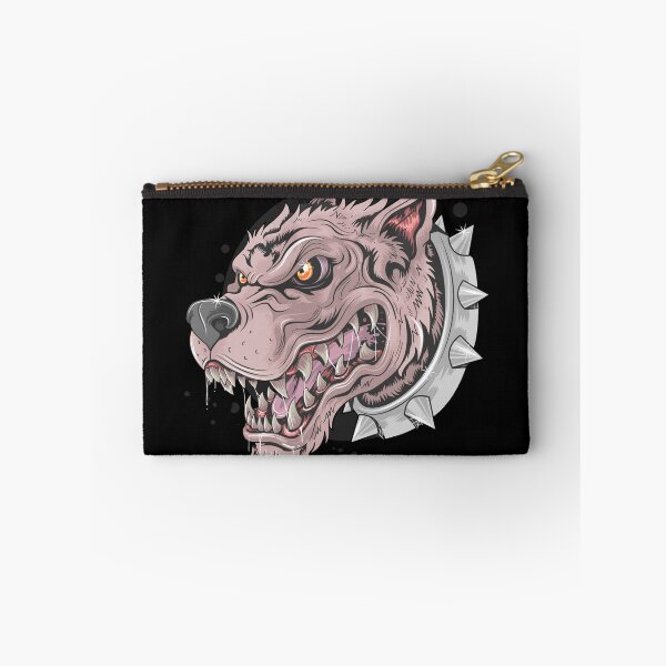Item preview, Dog Beast Face wild punk artwork detail vector designed and sold by teemix.