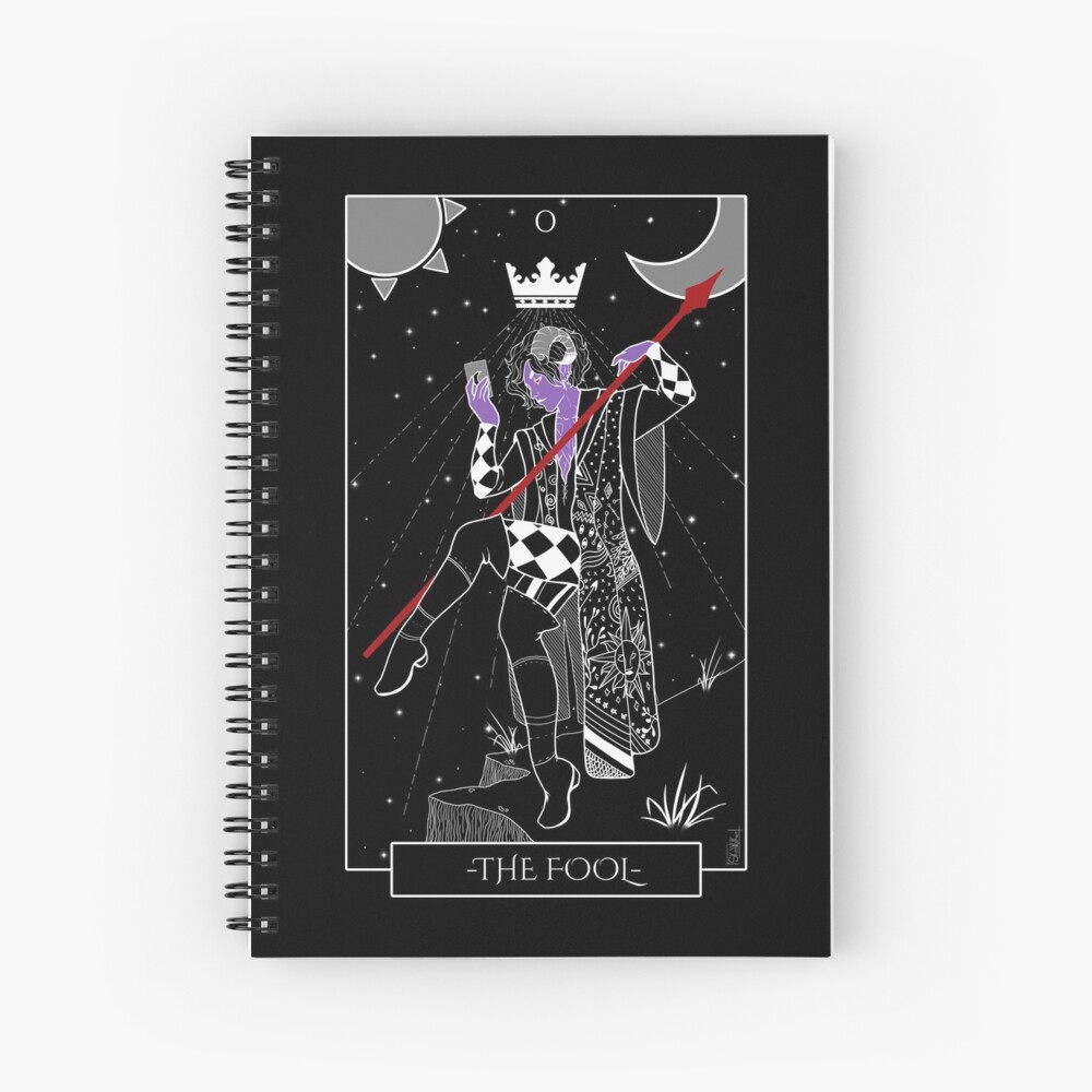 "Critical Role Mollymauk Tarot" Spiral Notebook by Skinwalker Redbubble