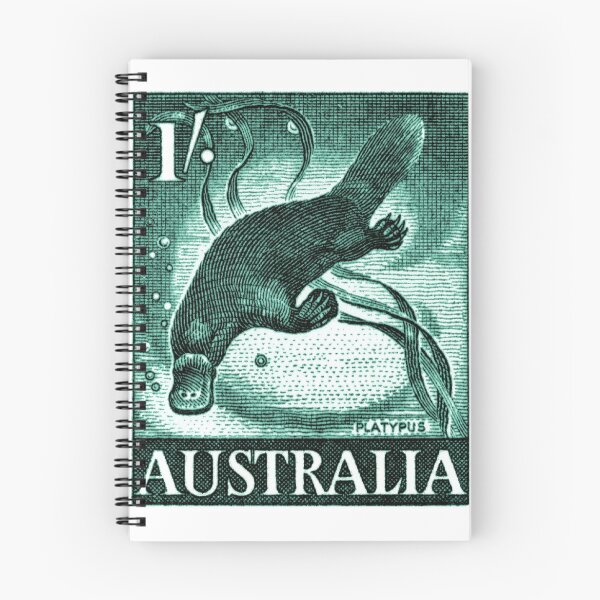 Item preview, Vintage 1959 Australia Platypus Postage Stamp designed and sold by retrographics.