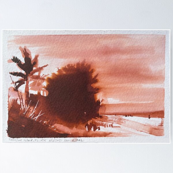 Treasure Island Beach, Florida USA Poster