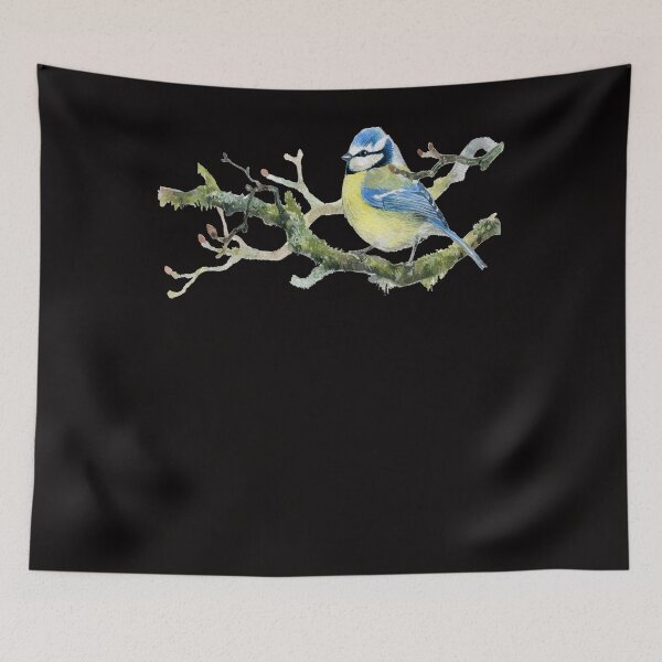 Item preview, Blue tit garden birds songbird garden bird sparrow designed and sold by Ivyart24.
