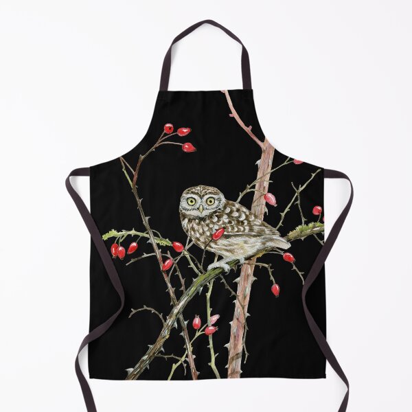 Item preview, Little owl eagle owl owl forest bird sparrow rose hip ornithology designed and sold by Ivyart24.