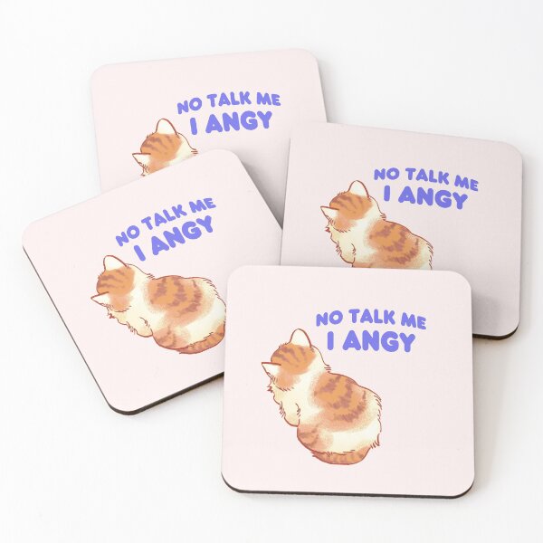 Item preview, I draw no talk me i angy cat meme designed and sold by RansRoom.
