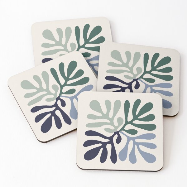 Item preview, Henri Matisse Flower, Paper Decoupes Art Dark Colors, Matisse Cutout's designed and sold by re-make-.