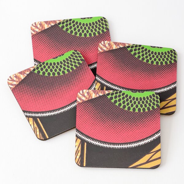Item preview, African Fabric Patchwork Collage Art Patterns [#245] designed and sold by AfriStyleUK.
