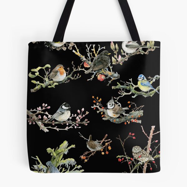 Item preview, Blue tit, blackbird, sparrow, robin, eagle owl, owl, owl, titmouse designed and sold by Ivyart24.