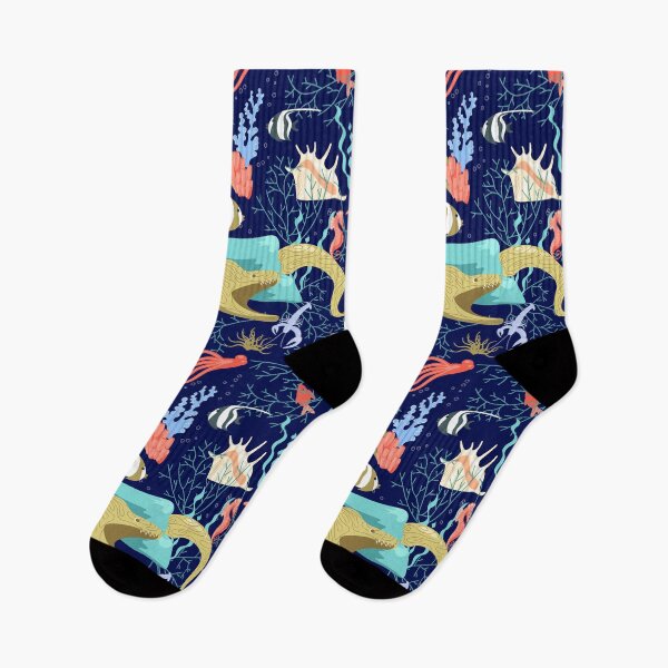 Item preview, Seamless underwater pattern with life elements designed and sold by Tatishka.
