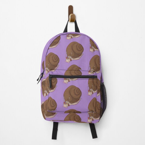Item preview, Snail with a flower crown on purple designed and sold by GnomelyDragon.