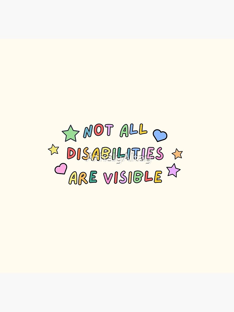 Thumbnail 3 of 3, Pin, Not All Disabilities Are Visible designed and sold by AthalyAltay.