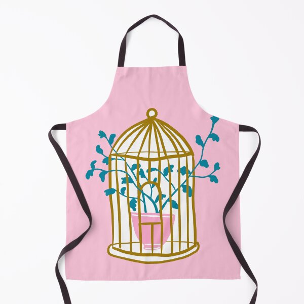 Item preview, Golden plant cage illustration designed and sold by valdegilde.