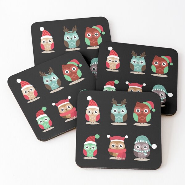 Item preview, Cute Christmas winter owl cartoon with santa hat for kids designed and sold by portrait4you.