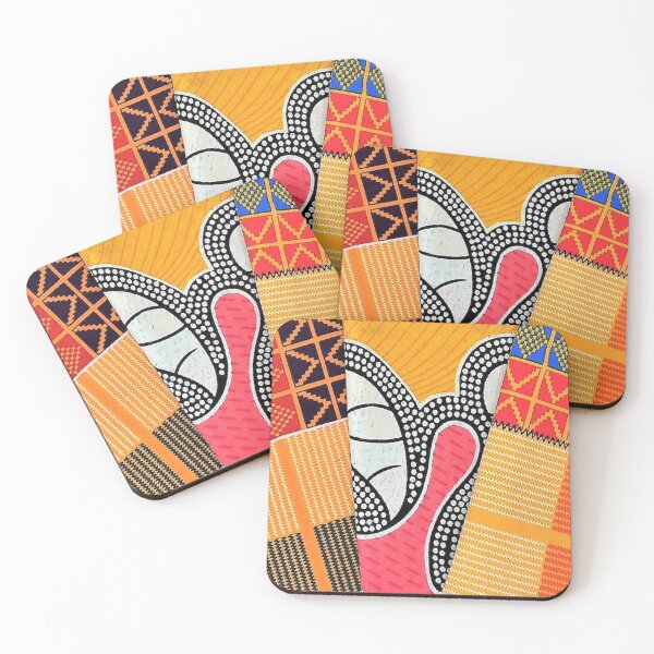 Item preview, African Fabric Patchwork Collage Art Patterns [#247] designed and sold by AfriStyleUK.