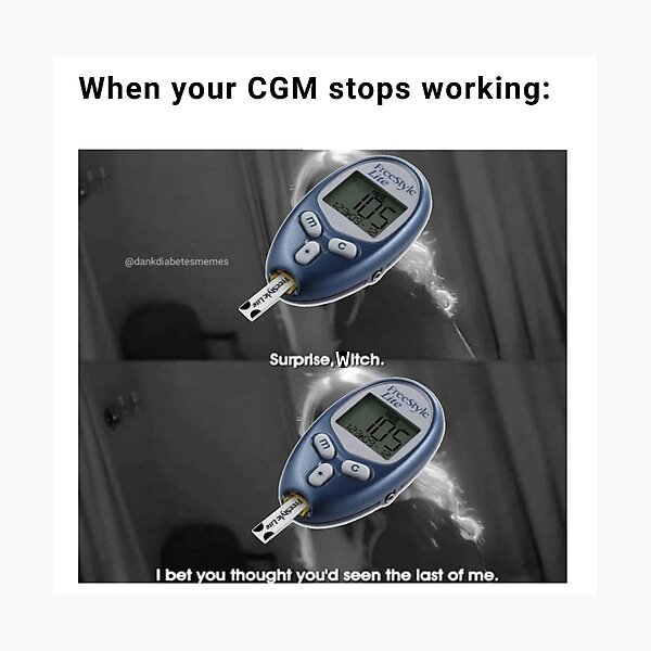 Item preview, When Your CGM Stops Working designed and sold by CatGirl101.