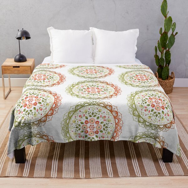 Item preview, WATERCOLOR FLORAL MANDALA CIRCLE designed and sold by SarikaPal.