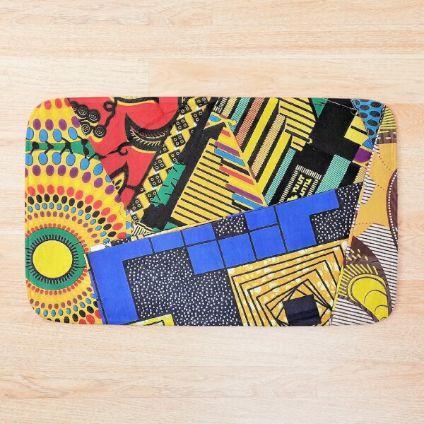 Item preview, African Fabric Patchwork Collage Art Patterns [#248] designed and sold by AfriStyleUK.