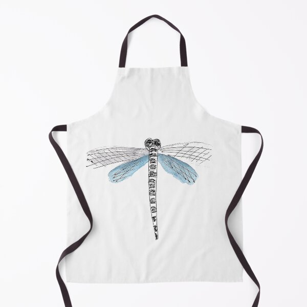 Item preview, Dragonfly, Watercolor Art, Doodle, Limited Color,  Blue, Grey designed and sold by RoskoshStyle.